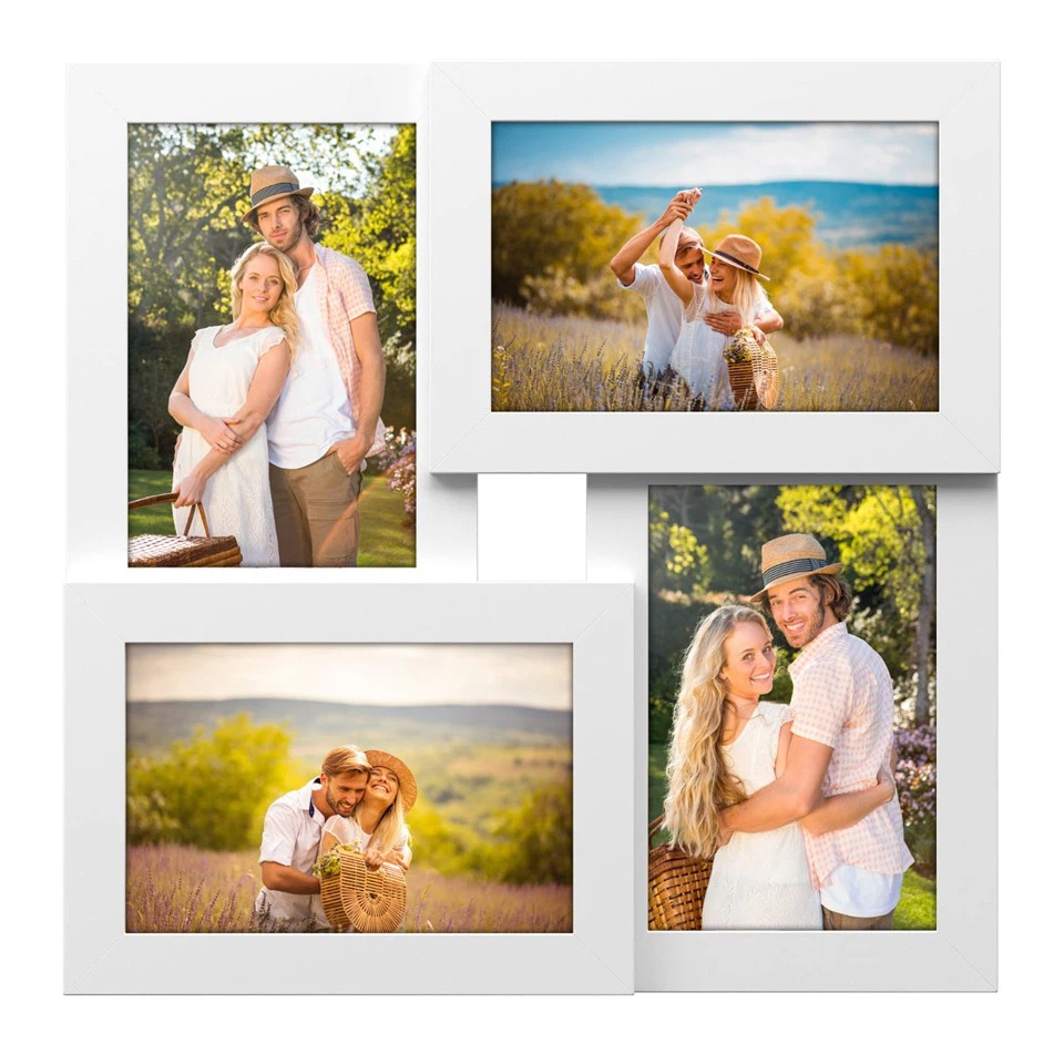 4-Opening 4x6 Photo Collage Frame Front View Bulk Order